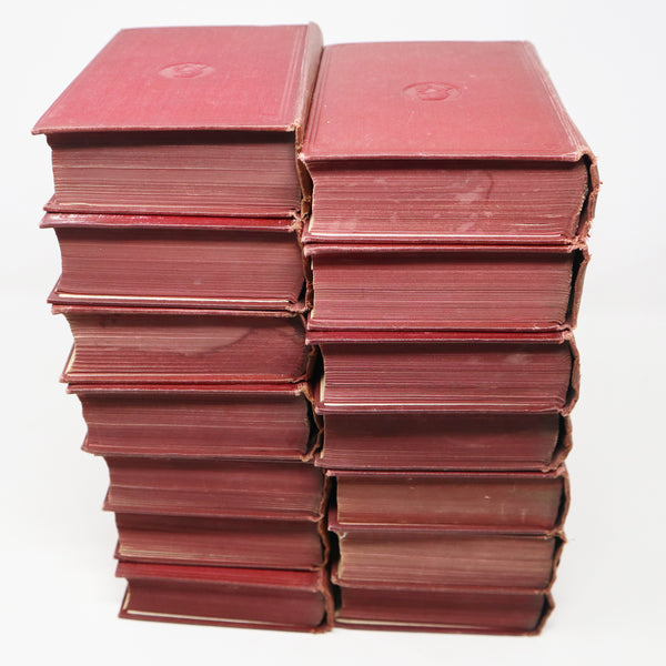 Vintage 1930s Oldhams Press Limited Charles Dickens Hardcover Books Collection Set Of 14 Rare (Inc. A Christmas Carol, Nicholas Nickleby)