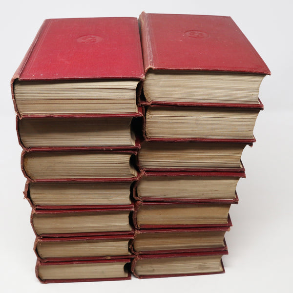 Vintage 1930s Oldhams Press Limited Charles Dickens Hardcover Books Collection Set Of 14 Rare (Inc. A Christmas Carol, Nicholas Nickleby)