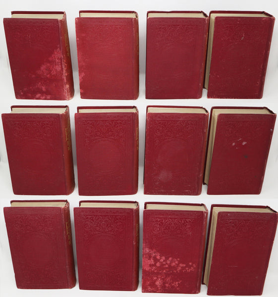 Vintage 1930s 1940s? The Waverley Book Company Charles Dickens Illustrated Hardcover Books Collection Set Of 12 Rare (Inc. Old Curiosity Shop, Bleak House)