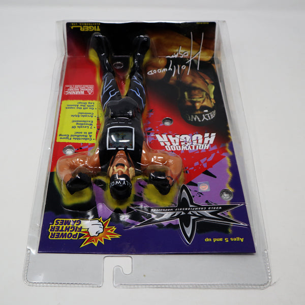 Vintage 1999 90s Tiger Electronic Hasbro World Championship WCW WWF WWE Wrestling Hollywood Hogan 10" Collectible Figure & LCD Handheld Game Carded MOC Sealed Rare