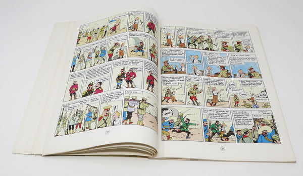 Vintage 1979 70s Magnet Herge - The Adventures Of Tintin - The Broken Ear Comic Strip Story Paperback Book Reprint Rare