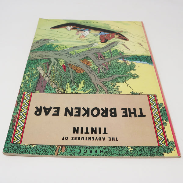 Vintage 1979 70s Magnet Herge - The Adventures Of Tintin - The Broken Ear Comic Strip Story Paperback Book Reprint Rare