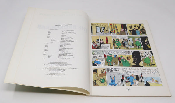 Vintage 1979 70s Magnet Herge - The Adventures Of Tintin - The Broken Ear Comic Strip Story Paperback Book Reprint Rare
