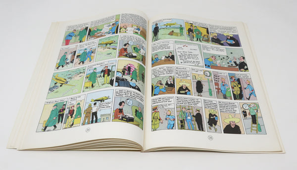 Vintage 1979 70s Magnet Herge - The Adventures Of Tintin - The Broken Ear Comic Strip Story Paperback Book Reprint Rare