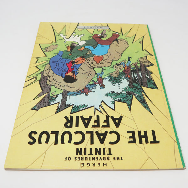 Vintage 1979 70s Magnet Herge - The Adventures Of Tintin - The Calculus Affair Comic Strip Story Paperback Book Reprint Rare