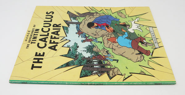 Vintage 1979 70s Magnet Herge - The Adventures Of Tintin - The Calculus Affair Comic Strip Story Paperback Book Reprint Rare