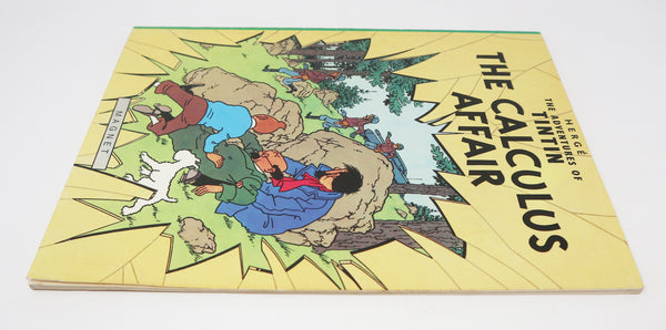 Vintage 1979 70s Magnet Herge - The Adventures Of Tintin - The Calculus Affair Comic Strip Story Paperback Book Reprint Rare