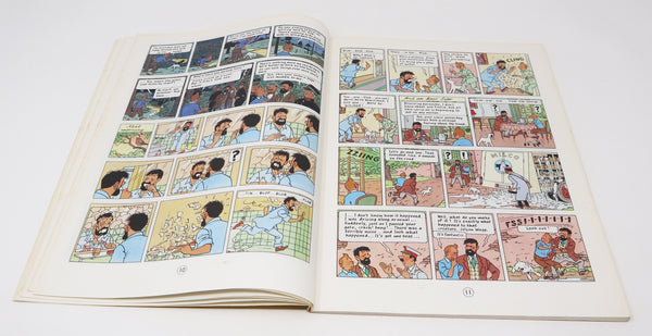 Vintage 1979 70s Magnet Herge - The Adventures Of Tintin - The Calculus Affair Comic Strip Story Paperback Book Reprint Rare