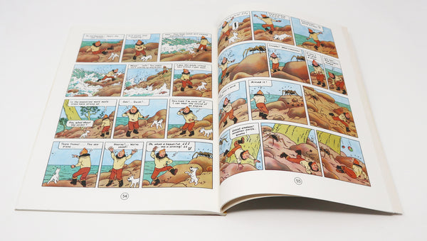 Vintage 1978 70s Magnet Herge - The Adventures Of Tintin - The Shooting Star Comic Strip Story Paperback Book Reprint Rare