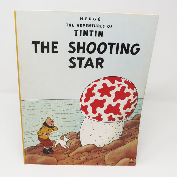 Vintage 1978 70s Magnet Herge - The Adventures Of Tintin - The Shooting Star Comic Strip Story Paperback Book Reprint Rare