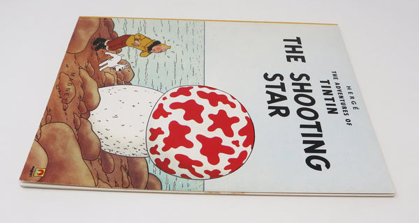 Vintage 1978 70s Magnet Herge - The Adventures Of Tintin - The Shooting Star Comic Strip Story Paperback Book Reprint Rare