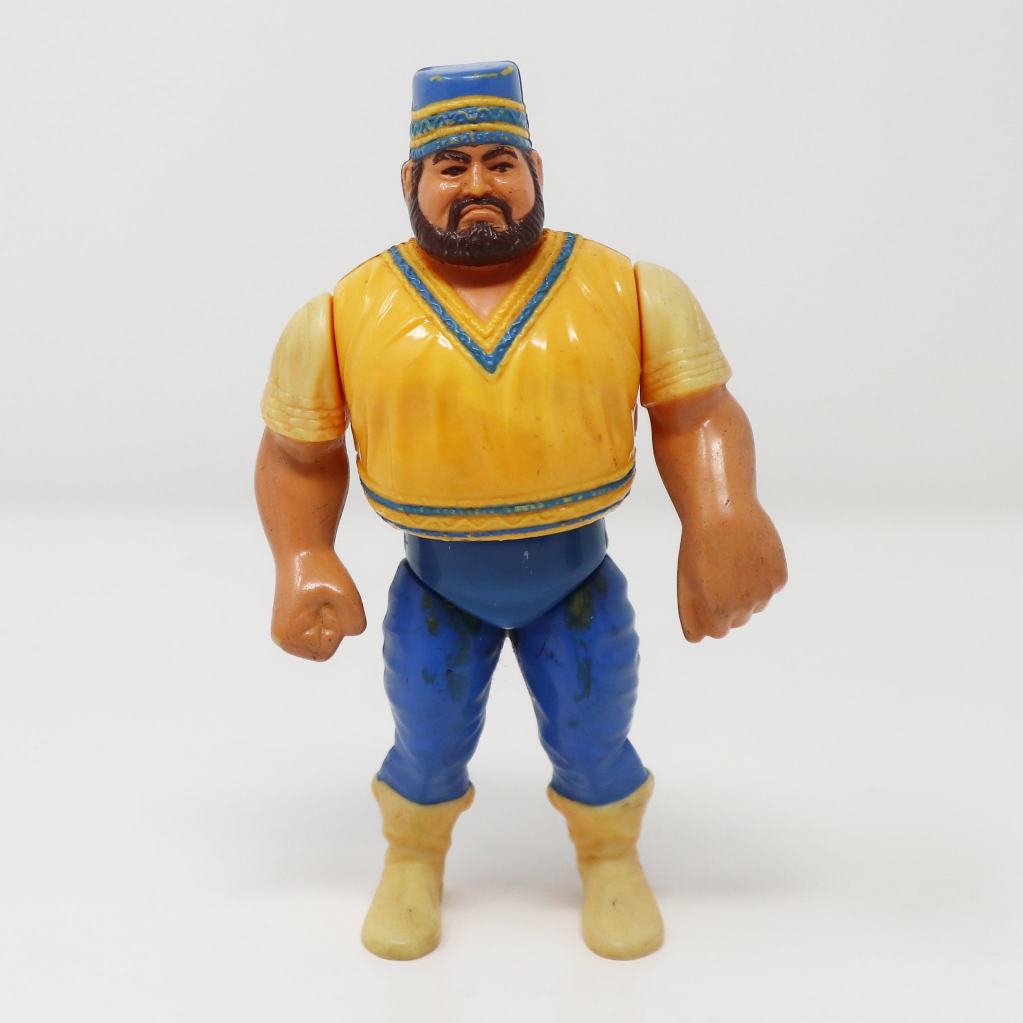 Vintage 1990 90s Hasbro WWF Wrestling Series 1 Akeem With Body Slam! Action Figure