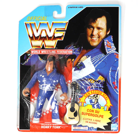 Vintage 1991 90s Hasbro WWF Wrestling Series 2 Honky Tonk Action Figure Carded MOC