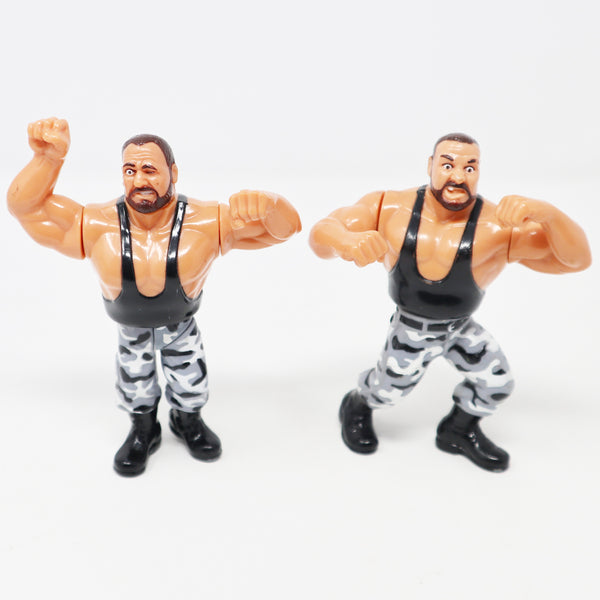 Vintage 1991 90s Hasbro WWF Wrestling Series 2 Tag Teams Bushwhackers Butch & Luke Action Figures