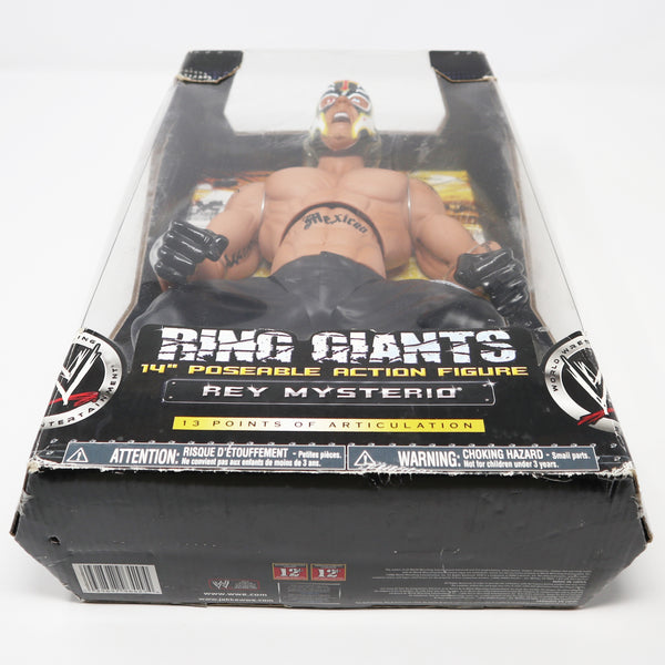 2006 JAKKS Pacific / Vivid Imaginations WWE World Wrestling Entertainment Ring Giants Rey Mysterio 14" Poseable Action Figure Mint Boxed Sealed MISB