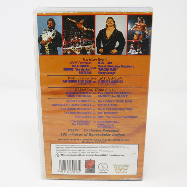 Vintage SilverVision WWF World Wrestling Federation Official SummerSlam Summer Slam '89 VHS (Video Home System) Tape