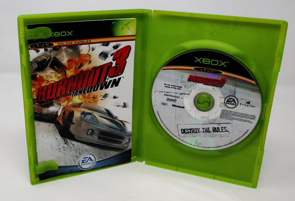 Vintage 2004 Microsoft Xbox X-Box Burnout 3 : Takedown Video Game PAL 1-2 Players