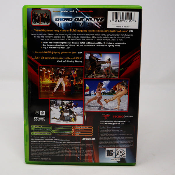 Vintage 2002 Microsoft Xbox X-Box Dead Or Alive Ultimate Video Game PAL 1-4 Players