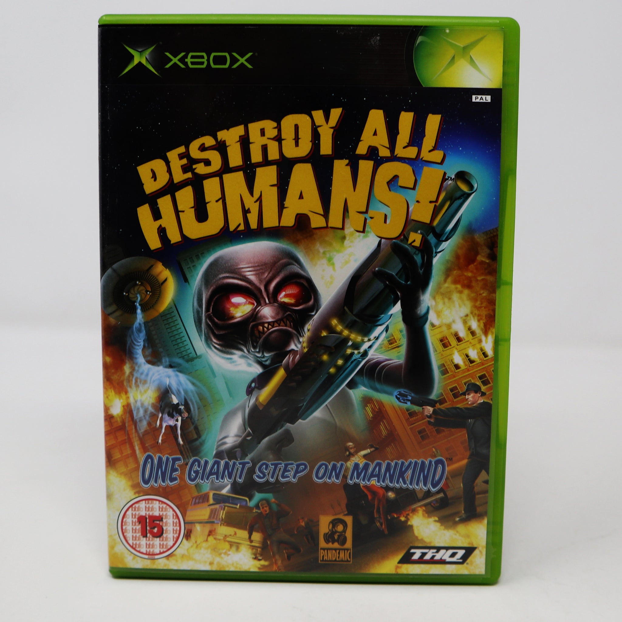 Vintage 2005 Microsoft Xbox X-Box Destroy All Humans! Video Game PAL 1 Player