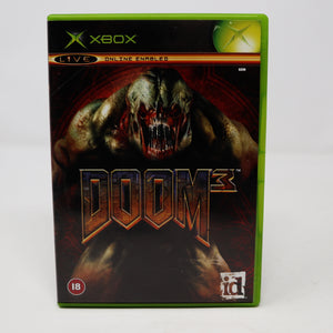 Vintage 2005 Microsoft Xbox X-Box Doom 3 Video Game PAL 1 Player