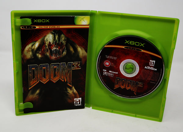 Vintage 2005 Microsoft Xbox X-Box Doom 3 Video Game PAL 1 Player