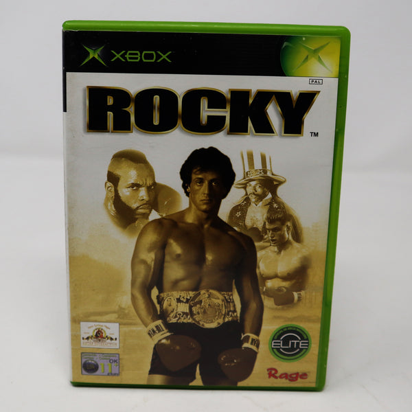 Vintage 2002 Microsoft Xbox X-Box Rocky Video Game PAL 1-2 Players