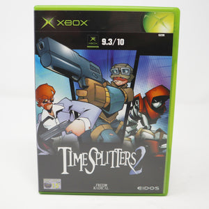 Vintage 2002 Microsoft Xbox X-Box Timesplitters Time Splitters 2 Video Game PAL 1-4 Players