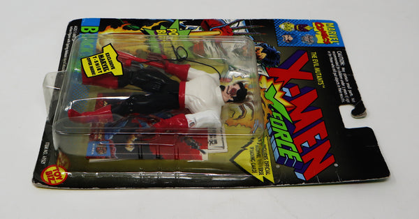 Vintage 1994 90s Toy Biz Marvel Comics The Evil Mutants X-Men X-Force Black Tom Action Figure No. 49521 Carded MOC With Power Bio-Blast!