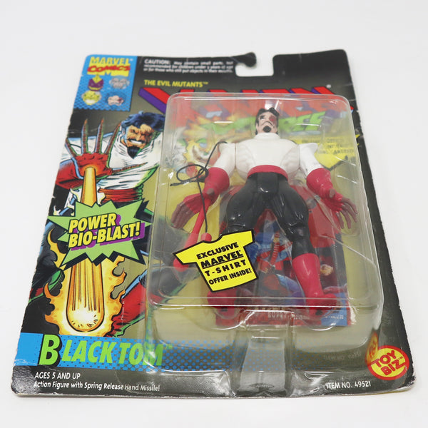 Vintage 1994 90s Toy Biz Marvel Comics The Evil Mutants X-Men X-Force Black Tom Action Figure No. 49521 Carded MOC With Power Bio-Blast!