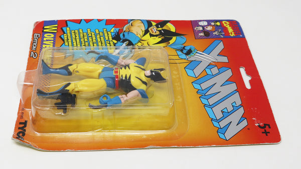 Vintage 1993 90s Tyco Toys Marvel Comics X-Men Edition 2 Wolverine Action Figure No. 49493 Carded MOC