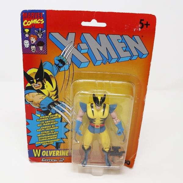 Vintage 1993 90s Tyco Toys Marvel Comics X-Men Edition 2 Wolverine Action Figure No. 49493 Carded MOC