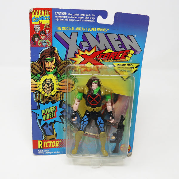 Vintage 1994 90s Toy Biz Marvel Comics X-Men X-Force Rictor Action Figure No. 49514 Carded MOC