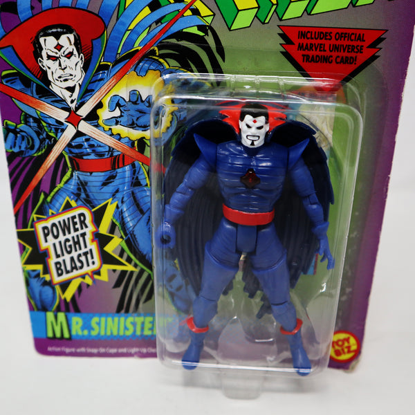 Vintage 1993 90s Toy Biz Marvel Comics The Evil Mutants X-Men Mr. Sinister Action Figure No. 49372 Carded MOC With Power Light Blast!