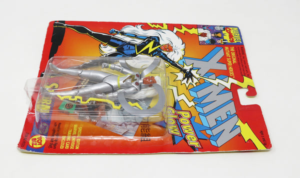 Vintage 1993 90s Toy Biz Marvel Comics X-Men Storm Action Figure No. 49370 Carded MOC With Power Glow Action!