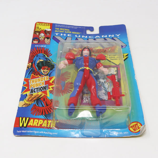 Vintage 1993 90s Toy Biz Marvel Comics The Uncanny X-Men X-Force Warpath Action Figure No. 4954 Carded MOC With Thunder Punch Action!