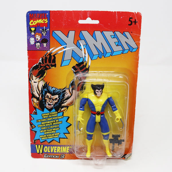 Vintage 1993 90s Tyco Toys Marvel Comics X-Men Edition 3 Wolverine Action Figure No. 4932 Carded MOC